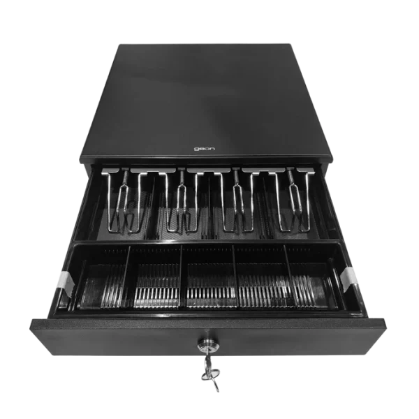 Cajón portamonedas automático – eléctrico Geon Negro (33 x 36 cm)