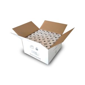Caja 50 rollos papel térmico 80 X 60 mm 60 gr. SIN BISFENOL A