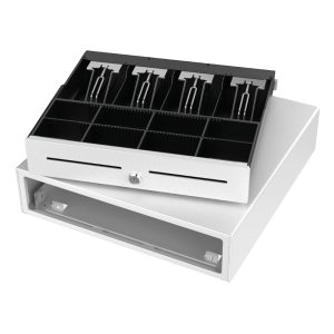Cajón portamonedas automatico Geon Blanco (41 cm)