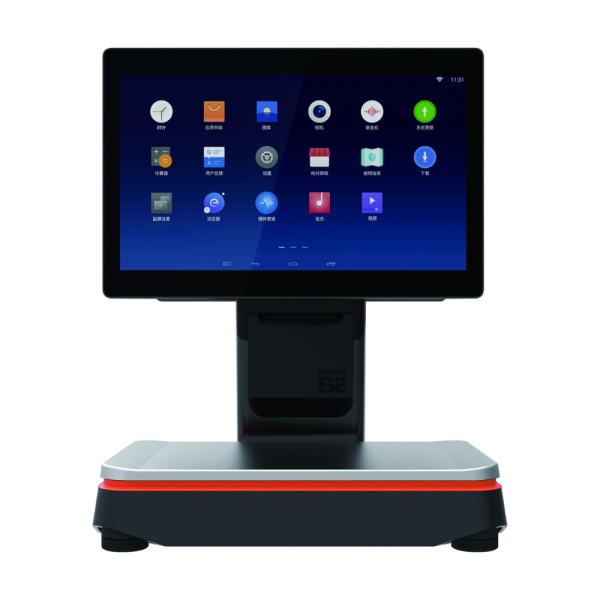 Balanza TPV SUNMI S2 Android, Impresora 80mm, Doble Pantalla 15.6" + 10.1"(INCLUYE Certificación Metrologica)