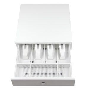 Cajón portamonedas automático Geon Blanco (33 x 36 cm)