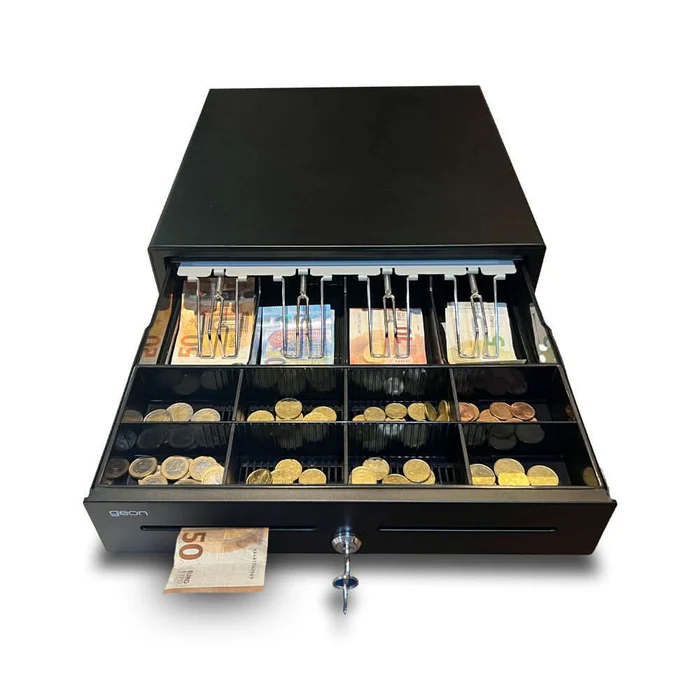 Cajón portamonedas automático Geon Guías Metálicas (41 x 41 cm)