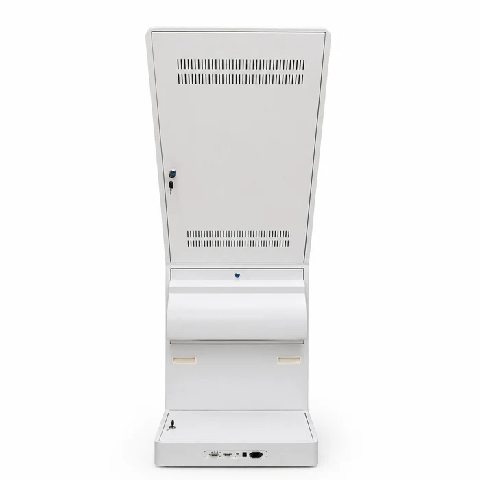 Quiosco Windows 32", I5 6th, 8GB RAM, SSD 128GB, Impresora 80mm, 2D, NFC, Chip Card Reader