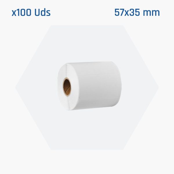 iggual 100 rollos de papel para datáfono 57x35 mm sin BPA