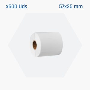 500 rollos de papel para datáfono 57x35 mm sin BPA de iggual