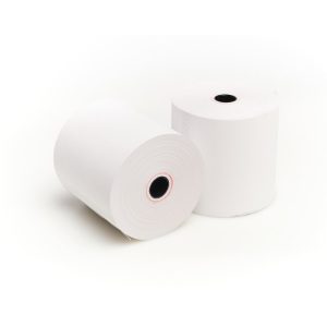 Caja de 50 rollos de papel térmico 80x80 mm sin BPA de iggual