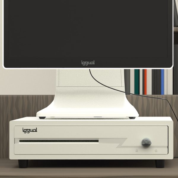 iggual Cajón portamonedas IRON-10W · 4+6, blanco marfil