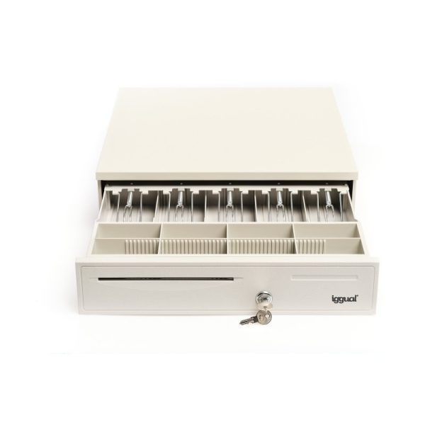iggual Cajón portamonedas IRON-50W · 5+8, blanco marfil