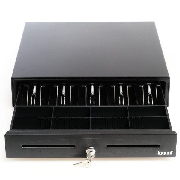 iggual Cajón portamonedas IRON-70 · 5+8, negro