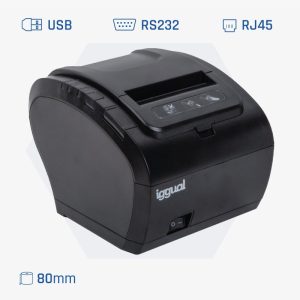 iggual Impresora térmica de tickets TP8002 · USB, serie y red, 80 mm
