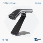 Lector de códigos de barras 2D USB L2DUSB-B-AX con soporte de iggual