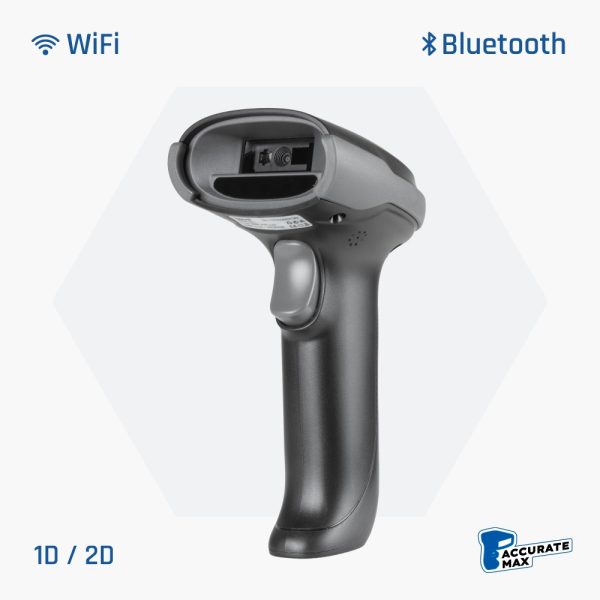 iggual Lector de códigos de barras Bluetooth 2D L2DBT-G-AX, inalámbrico