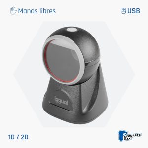 Lector de códigos de barras de sobremesa 2D USB L2DUSB-S-AX de iggual