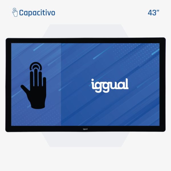 iggual Monitor táctil capacitivo 43″ FHD IP65 MTL430HS · carcasa metálica