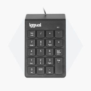 Teclado numérico USB CK-NUM-19T con tecla 000 de iggual