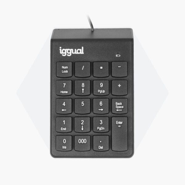 iggual Teclado numérico USB CK-NUM-19T con tecla 000