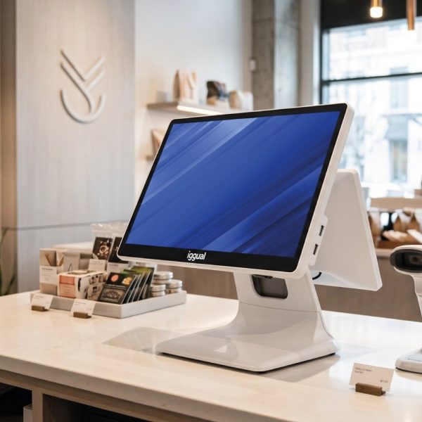 iggual TPV doble pantalla blanco 15,6″ + 11,6″ · Intel Core i5, 8 GB + 256 GB SSD, Windows 11 Pro